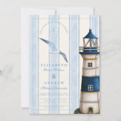 ウォーターカラ航海のーライトハ結婚ウス 招待状 (正面)