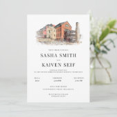 ウォーターカ結婚ラーズベニュー招待状 招待状 (スタンド正面)