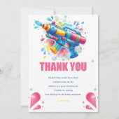 ウォーターガンカスタム誕生日 サンキューカード (正面)