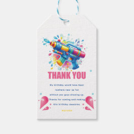 ウォーターガンガール誕生日カスタム ギフトタグ