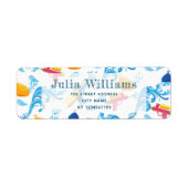 ウォーターガンサマーバースデーパーティー差出人住所 ラベル (正面)