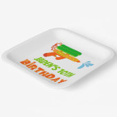 ウォーターガンバトルプールパーティーキッズサマー誕生日 ペーパープレート (傾斜あり)