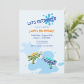 ウォーターガンパーティーの招待状 招待状 (スタンド正面)