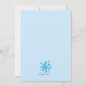 ウォーターガンパーティーの招待状 招待状 (裏面)