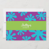 ウォーターガンパーティー招待状 招待状 (裏面)