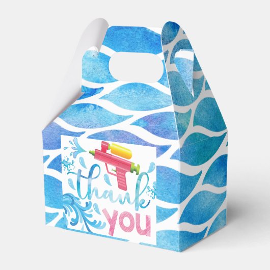 ウォーターガン夏の女の子の誕生日ありがとう好意ボックス フェイバーボックス (正面サイド)