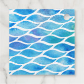 ウォーターガン誕生日ガールサンキューメッセージカード フェイバータグ (裏面)