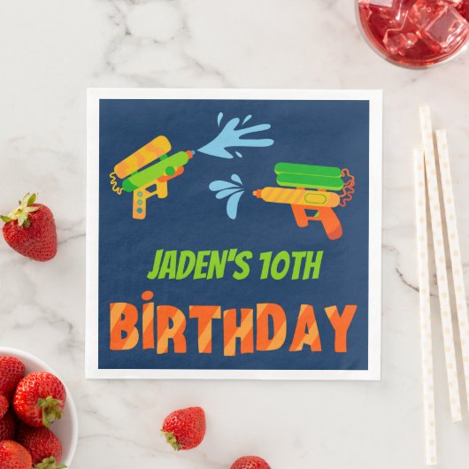 ウォーターガン・バトル・プールパーティ 子供 夏 誕生日 (インサイチュ)