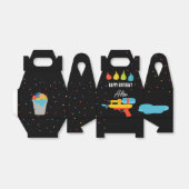 ウォーターガン&バルーン夏の誕生日パーティー フェイバーボックス (折り畳みなし)