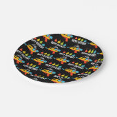 ウォーターガン&バルーン夏の誕生日パーティー ペーパープレート (アングル)