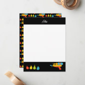 ウォーターガン&バルーン 夏の子供たち ノートカード (正面/裏面インサイチュ)