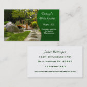 ウォーターガーデンと造園 名刺 (正面/裏面)