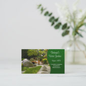 ウォーターガーデンと造園 名刺 (スタンド正面)