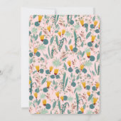 ウォーターガーデン フラワーブライダルシャワー かわいい カスタム サンキューカード (裏面)