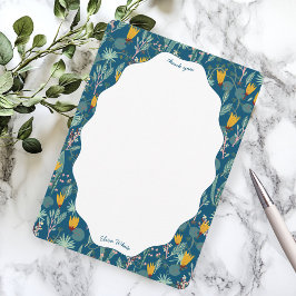 ウォーターガーデン フラワーブライダルシャワー かわいい カスタム サンキューカード