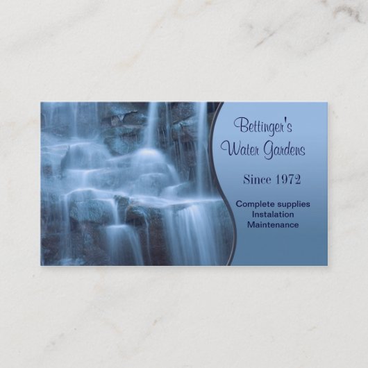 ウォーターガーデン 名刺 (正面)