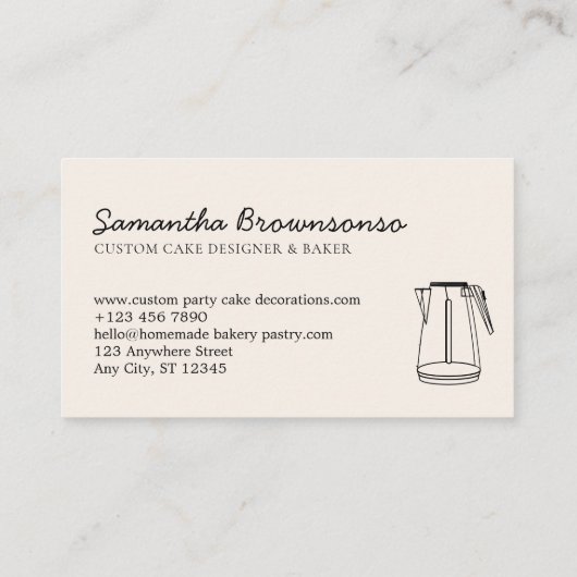 ウォーターキッチンティーボウリングをする人、 クリケットの投手 名刺 (裏面)