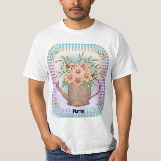 ウォーターキャン ピンクデイジー Tシャツ (正面)