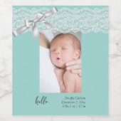 ウォーターグリーンレース誕生のお知らせ ワインラベル (シングルラベル)