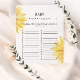 ウォーターコロひまわりベビー名競走ゲーム