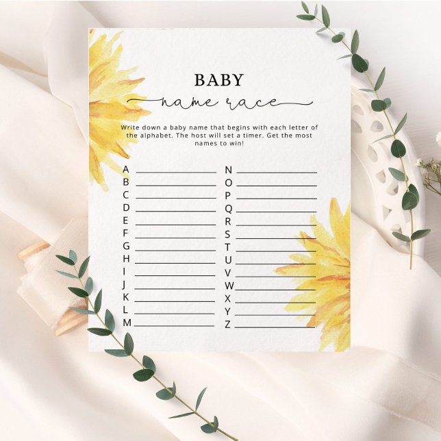 ウォーターコロひまわりベビー名競走ゲーム (クリエイターアップロード済み)