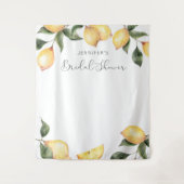 ウォーターコロエレガントロレモンブライダルシャワータペストリー タペストリー (正面)