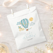 ウォーターコロホットエアバルーンキッド5thバースデーパーティー フェイバーバッグ (クリップ留めされた状態)