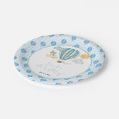 ウォーターコロホットエアバルーンキッド5thバースデーパーティー ペーパープレート (アングル)