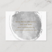 ウォーターコンテンポラリーカラー金ゴールドブラシ 名刺 (裏面)