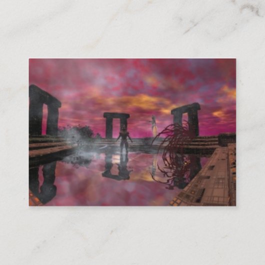 ウォーターサイエンスフィクションの寺院 名刺 (裏面)