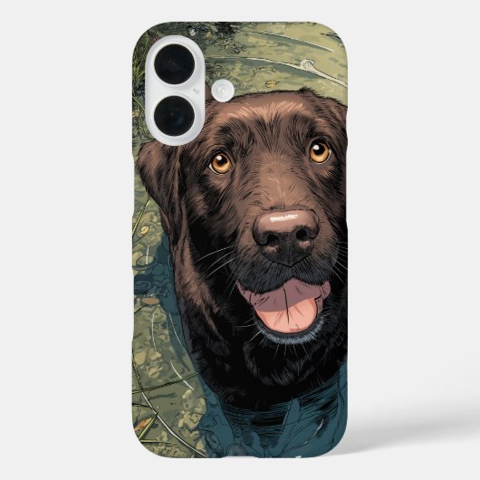 ウォーターシューティングのラブラドール スマホケース - かわいい水遊び Case-Mate iPhoneケース (裏面)