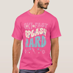 ウォータースキおもしろいースキーガールスキーエクールアサーフェスWa Tシャツ