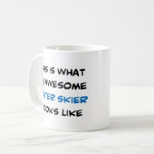 ウォータースキエ素晴らしー コーヒーマグカップ (正面左)