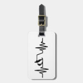 ウォータースキーの頻度 ラゲッジタグ (正面縦)