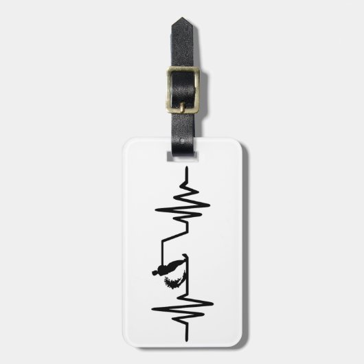 ウォータースキーの頻度 ラゲッジタグ (正面縦)