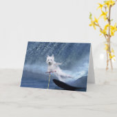 ウォータースキーウェスティー! カード (黄色い花)