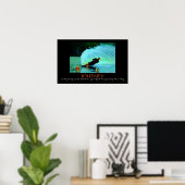 ウォータースキースプレー – それは旅だ….. -カスタマイズ. ポスター (ホームオフィス)