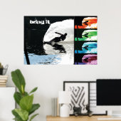 ウォータースキースラウムポスター – BRING IT ポスター (ホームオフィス)