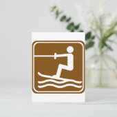 ウォータースキーハイウェイサイン ポストカード (スタンド正面)