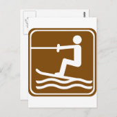 ウォータースキーハイウェイサイン ポストカード (正面/裏面)