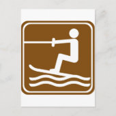 ウォータースキーハイウェイサイン ポストカード (正面)