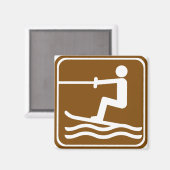 ウォータースキーハイウェイサイン マグネット (正面/裏面)