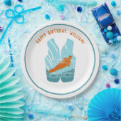 ウォータースキーライフジャケットグラフィックパーソナライズされた ペーパープレート (パーティー)