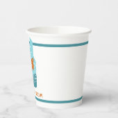 ウォータースキーライフジャケットグラフィックパーソナライズされた 紙コップ (左)