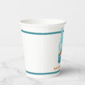ウォータースキーライフジャケットグラフィックパーソナライズされた 紙コップ (右)