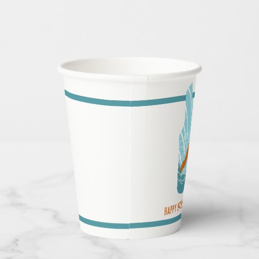 ウォータースキーライフジャケットグラフィックパーソナライズされた 紙コップ (右)