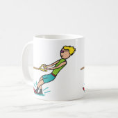 ウォータースキー コーヒーマグカップ (正面左)