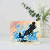 ウォータースキー ポストカード (スタンド正面)