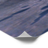 ウォータースキー – 青 ポスター (角)