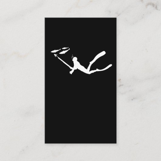 ウォータースペアフィッシングシュノーケルスペアルグンフィッシュ狩り 名刺 (正面)